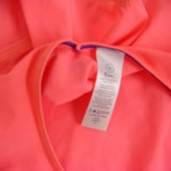 Ivivva Girl by Lululemon 🍋Lane Racer Lap Coral Swimsuit 50+ UV size 10 - Picture 5 of 5